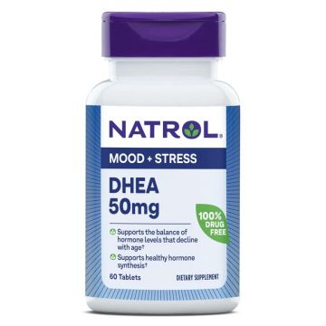 Natrol, DHEA, 50 mg, 60 Tablets - 047469161064