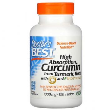 Doctor's Best High Absorption Curcumin, 1000 mg. 753950001954