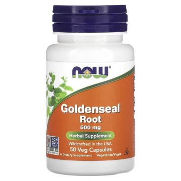 NOW Goldenseal Root. 733739046901. Canadese Geelwortel. Van Goldenseal wordt vaak gezegd dat het bacteriën doodt en het wordt soms gebruikt om ooginfecties, diarree, urineweginfecties, doorligwonden en vaginitis te behandelen. 