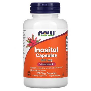 NOW Foods Inositol 500 mg (100 capsules). 733739004758