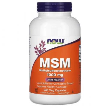 NOW Foods MSM 1000 mg veg capsules. 