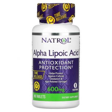 Natrol Alpha Lipoic Acid Time Release 600 mg. 047469052294