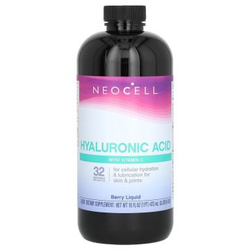 NeoCell Hyaluronic Acid Berry Liquid -- 50 mg - 16 fl oz, 016185096653