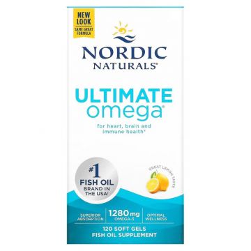 Nordic Naturals: Ultimate Omega, 1280mg Lemon. 768990891076