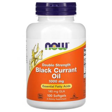 NOW Foods, Black Currant Oil, Double Strength 1000 mg. 733739017178