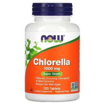 NOW Foods Chlorella 1000 mg tabletten. 733739026323