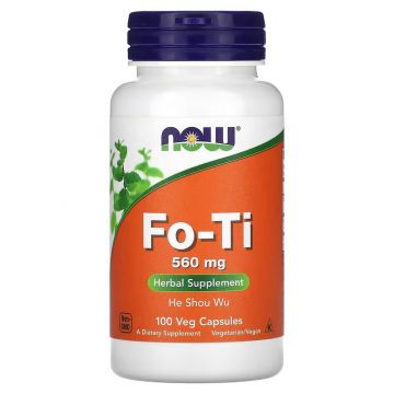 He Shou Wu. NOW Foods, Fo-Ti, 560 mg, 100 Veg Capsules