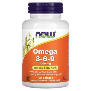 NOW Omega 3-6-9 1000 mg Softgels. 733739018359