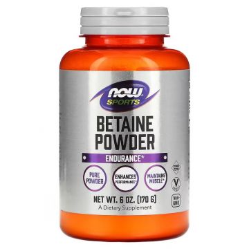Now Foods Betaine Powder - 6 oz (170 Grams). 733739022264