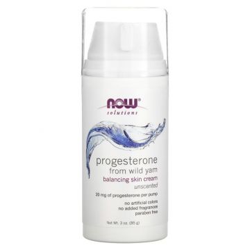 NOW Foods Progesteron crème (89 ml). 733739033383. Progesterone from Wild Yam Balancing Skin Cream