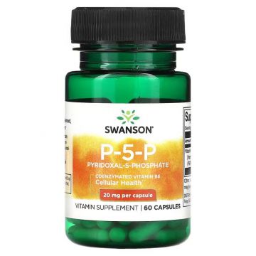 Swanson P-5-P Pyridoxaal-5-fosfaat 20 mg. 087614117096