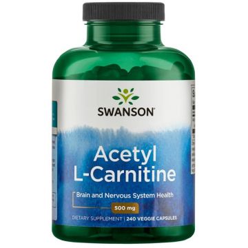 Swanson Acetyl L-Carnitine 500 Milligrams. 087614116501