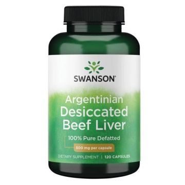 Argentijnse gedroogde runderlever 500 mg, 120 capsules, 087614111988