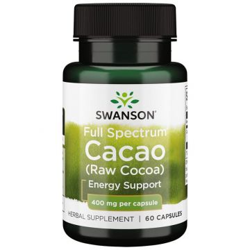 Swanson Full Spectrum Cacao (Raw Cocoa), 400mg. 087614112572