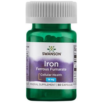 Swanson Iron Ferrous Fumarate 18mg. 087614115870