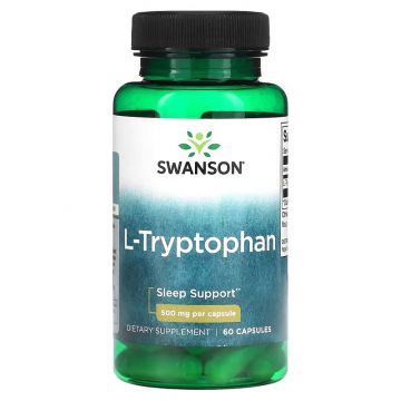 Swanson L-Tryptofaan 500 mg 60 Capsules. 087614115023