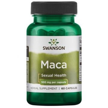 Swanson Maca Extract, 500mg - 60 caps. 087614080116