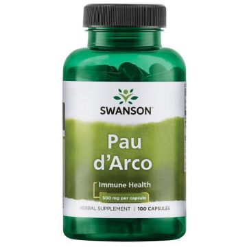 Swanson Pau d'Arco, 500mg. 087614014241