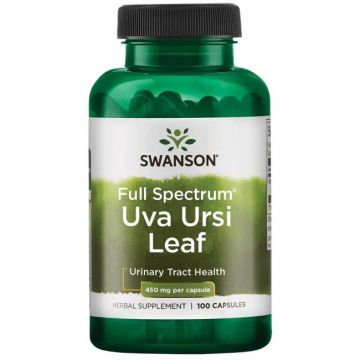 Uva Ursl Leaf 450 mg, 100 capsules. 087614019710