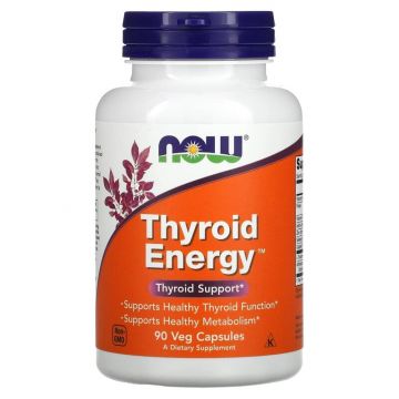 NOW Foods Thyroid Energy - 90 veggie capsules, 733739033680