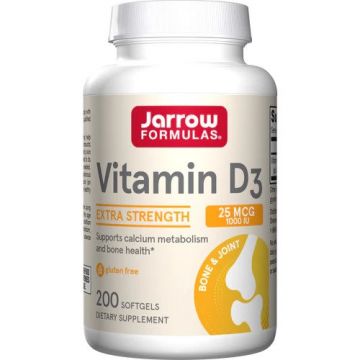 Vitamin D3 1000 IU Jarrow Formulas 200 softgels. 790011300045