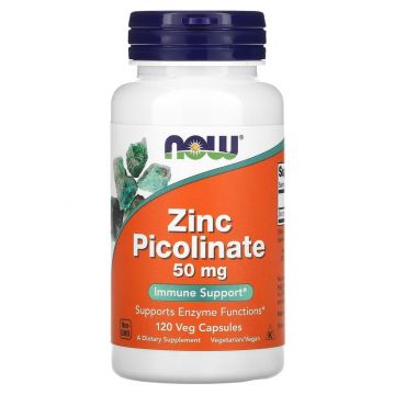 Zinc Picolinate 50 mg Veg Capsules - NOW. 733739015525