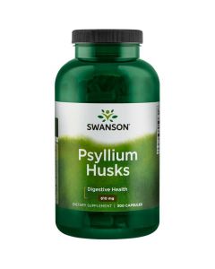 Swanson Psyllium Husks 610 mg 300 Capsules. 087614110776